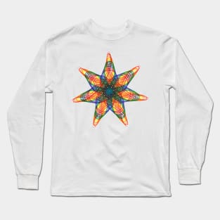 Spirograph Pride Pattern: LGBTQIA+ Long Sleeve T-Shirt